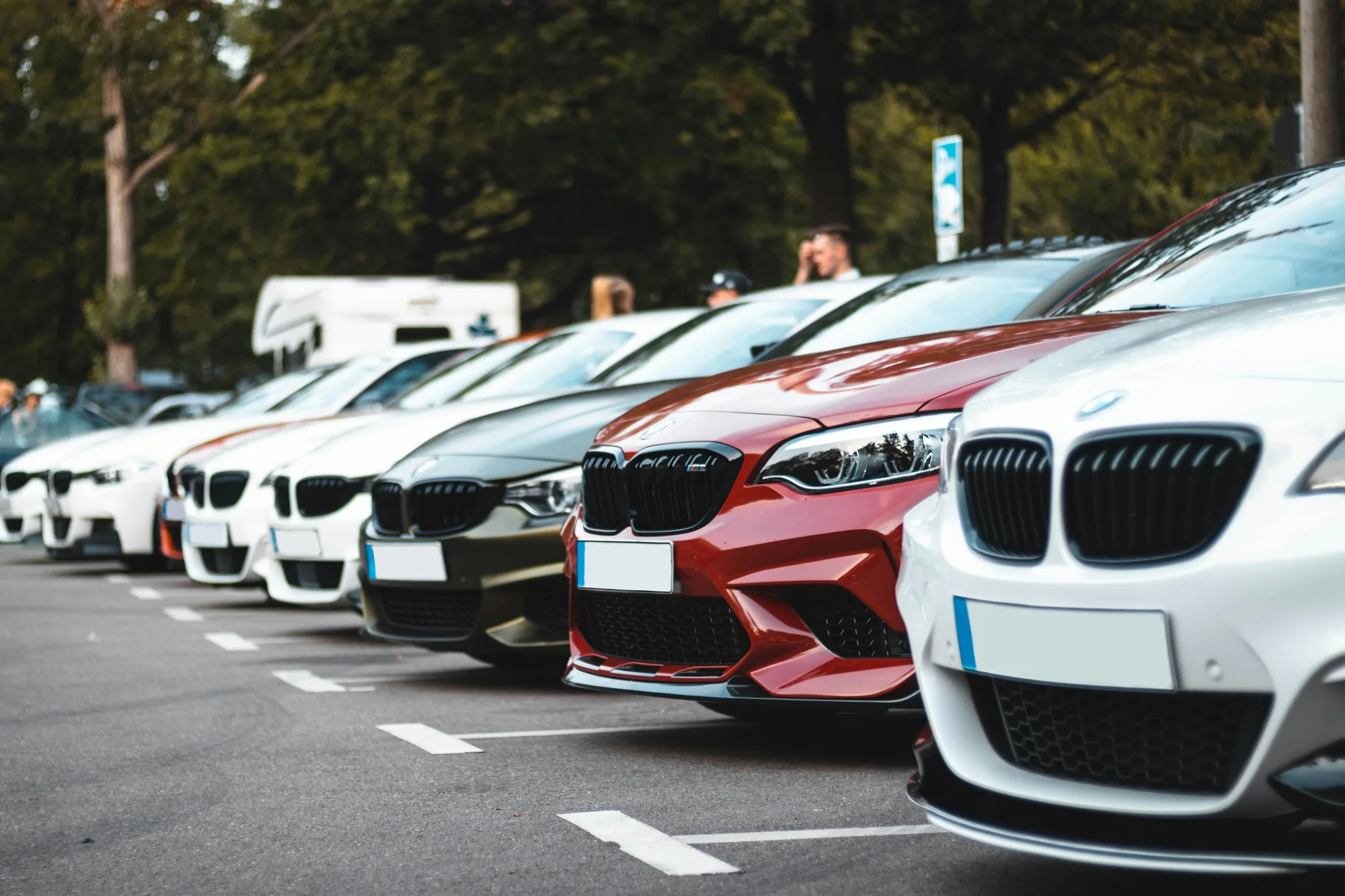 Deretan mobil rental siap digunakan pelanggan
